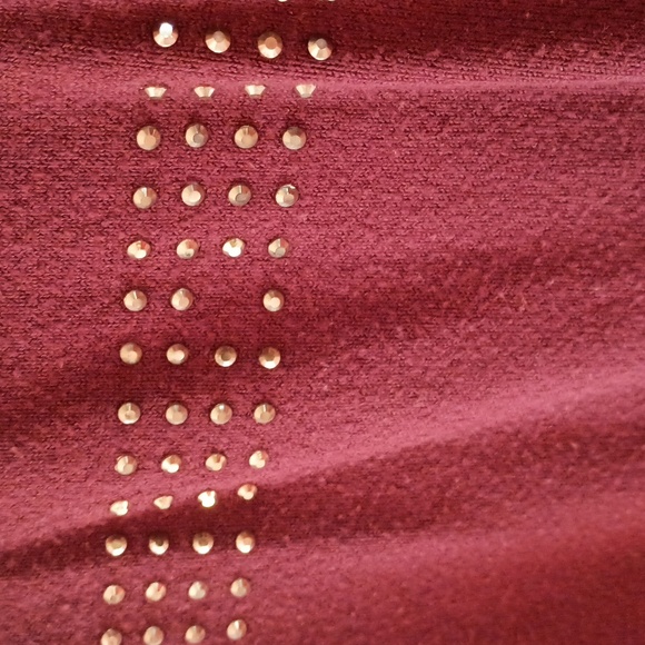 Apt. 9 Purple Knit Sheath Mini Dress Mock Neck, Sz S - Picture 3 of 6